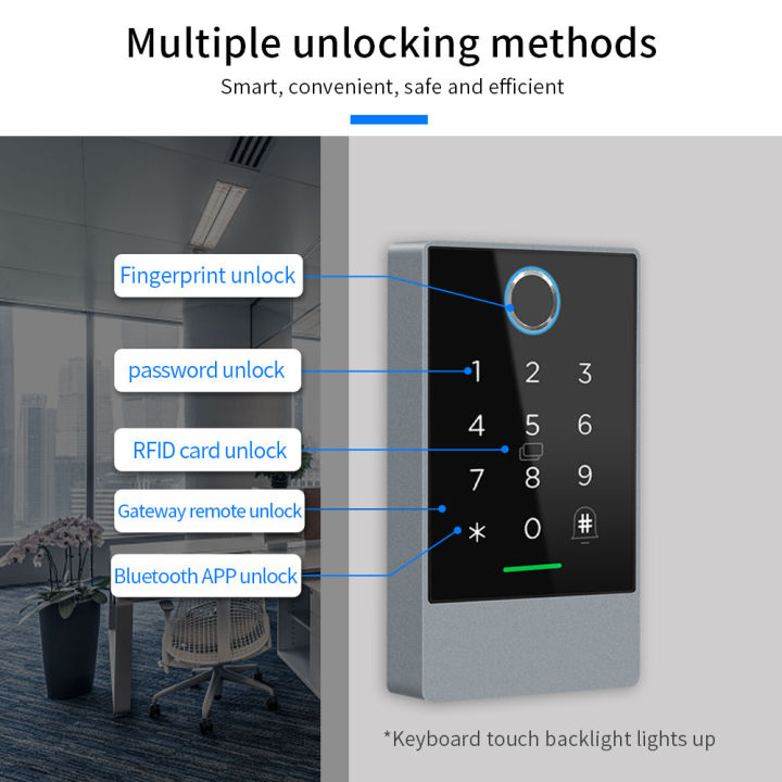 TTLOCK%20K3/K3F%20Fingerprint%20Access%20Control%20Door%20System%20Opener%20for%20Intercom%20Nfc%20Bluetooth%20Electric%20Gate%20Keypad%2013.56Mhz%20RFID%20Card%20-%20Image%203