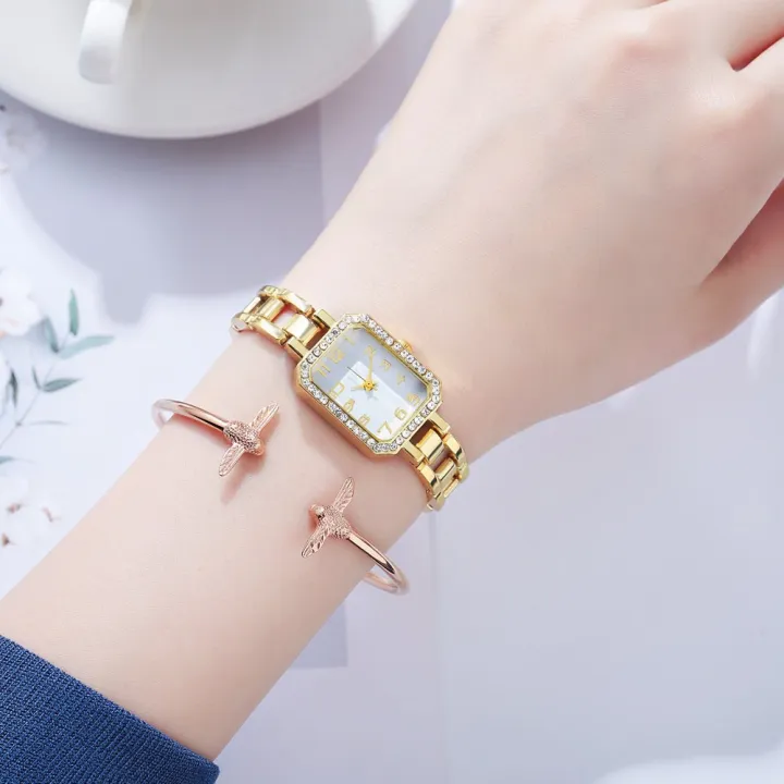 Luxury%20Women's%20Watch%202023%20New%20Simple%20Square%20Full%20Diamond%20Digital%20Quartz%20Watch%20Gold%20Stainless%20Steel%20Bracelet%20Women's%20Dress%20Clock%20-%20Image%206