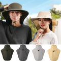 1Pc Outdoor Summer Sun Hats UV Protection Hunting Fisherman Hat Quick Drying Neck Protection Visor Cap. 