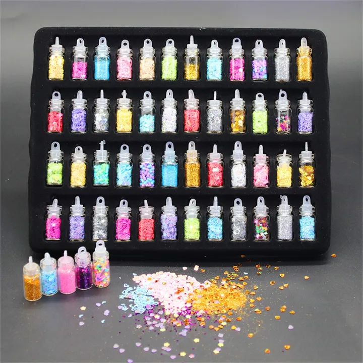 48%20Colors%20Craft%20Glitter%20Sparkle%20Sequins%20Durable%20Material%20Easy%20To%20Use%20for%20Professional%20Nail%20Salon%20-%20Image%204