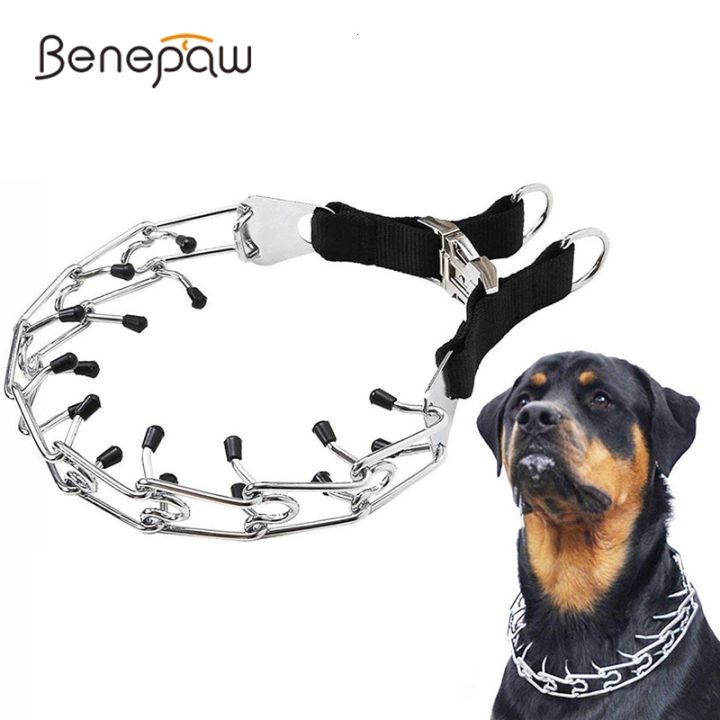 Benepaw%20Adjustable%20Prong%20Dog%20Training%20Collar%20Choke%20Pinch%20Collar%20With%20Comfort%20Tips%20For%20Medium%20Large%20Dogs%20German%20Shepherd%20Pitbull%20Silver%20-%20Image%203