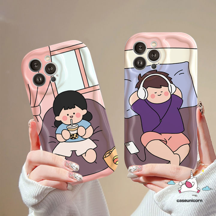 Couples%20Boy%20Girl%20Case%20Compatible%20Infinix%20Hot%2011%2012%2010%209%208%20Play%2030%2020%2030i%2010Lite%20Smart%207%206Plus%206%205%20SPARK%20GO%2010%20Note%2030%2012%20Wavy%20Curved%20Edge%20Soft%20Candy%20Color%20Phone%20Case%20-%20Image%207