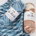 100g Soft Rainbow Color Cotton Yarn Tricot Fibres Thread Yarn Hand-woven Warm Scarf Sweater Sofa Cushion DIY.