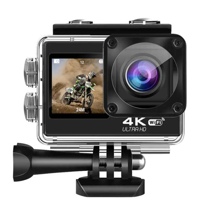Q60AR%204K%2030FPS%2024MP%20WiFi%20Action%20Camera%20Waterproof%20170%C2%B0Wide%20Angle%20Len%20Dual%20Screen%20Display%20Video%20Camera%20For%20Outdoor%20Sports%20Cycling%20Diving%20-%20Image%207