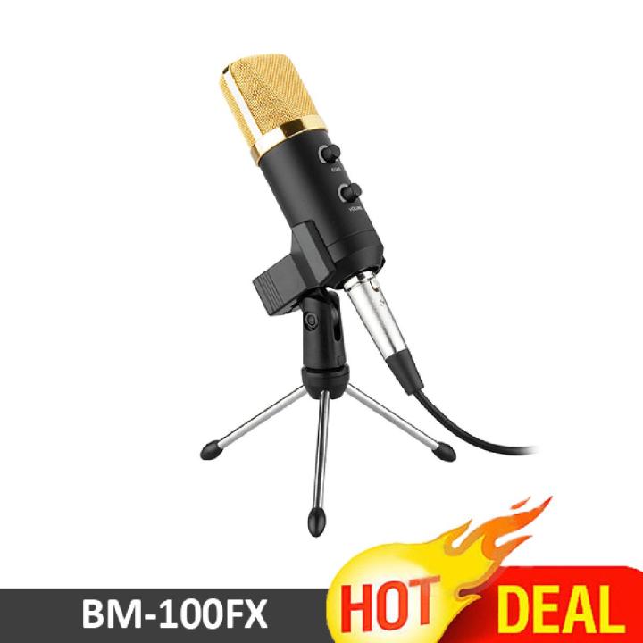 BM-100FX Condenser Microphone Studio Mic BM100FX Audio Editing Music Compose Vocal Voice Over