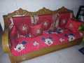 3+1+1 Turkey Sits Furniture Protective wooden model Sofa Cover Maroon Color kater sofa. 