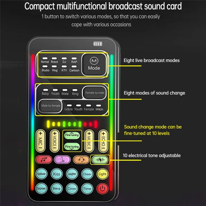 I9%20Voice%20Changer%20Full%20Kit%20Multiple%20Audio%20Effect%20Bluetooth%20Live%20Sound%20Cards%20Ultra-Thin%20Portable%20Live%20Sound%20Card%20Mic%20Tool%20-%20Image%205