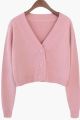 Knitted Cropped Cardigan Women Korean Sweaters Short Tops V-Neck Long Sleeve Jacket Fashion Spring Autumn 5 Styles to Choose.