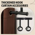Ceiling Mounted Curtain Rod Brackets, Heavy Duty Ceiling Bracket.