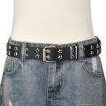belt for women new sale y2k belt belt for women for pants Adjustable Trendy Wide Side For Man Star Hole Dresses Belt Accessories Waist Strap Double Grommet Hole Korean Waist Belts Women Waistband.