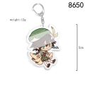 Genshin Impact Anime Hutao Diluc Qiqi Venti Zhongli Qiqi Razor Xiao Klee Paimon Keqing Fischl Hutao Childe Xiangling Keychain. 