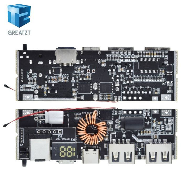 Qc4.0%20Qc3.0%20Led%20Dual%20Usb%20Pd%20Fast%20Charge%205a%20100w%20/type-C%20Usb%20Mobile%20Power%20Bank%2018650%20Charging%20Module%20Temperature%20Protection%20-%20Image%205