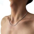 Silver Stainless Steel Round Snake Chain For Men And Boys.