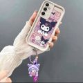 Cute Kuromi Cinnamoroll Hello Kitty Keychain Phone Case for Samsung Galaxy A55 A22 A23 A31 A51 A71 A03 A03S A12 A13 A30 A20 A04E A10S A20S A32 4G M54 Shell Soft Simple Cover. 