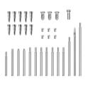 34Pcs/Set Clarinet Repair Parts Screws + Clarinet Shaft Rod Kit DIY Tool Woodwind Instrument Accessories. 