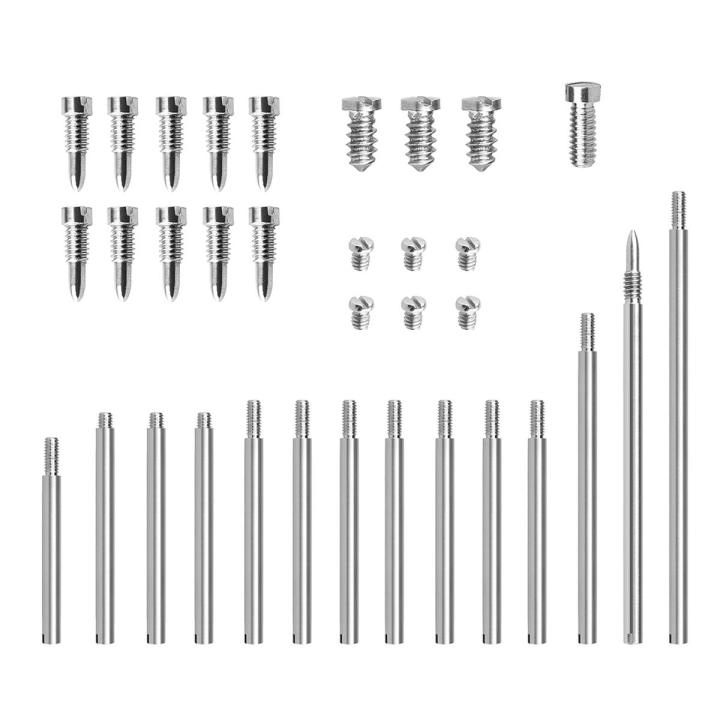 34Pcs/Set Clarinet Repair Parts Screws + Clarinet Shaft Rod Kit DIY Tool Woodwind Instrument Accessories