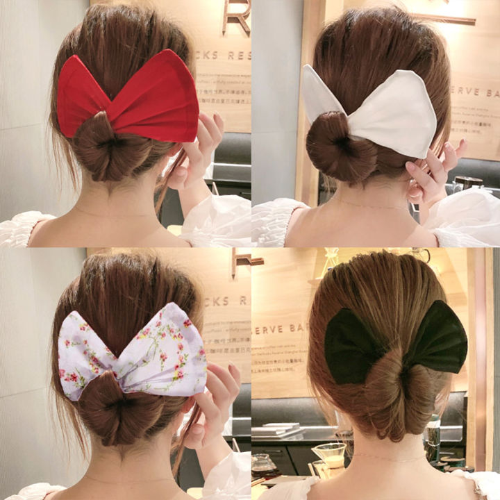 Yfashion%20Deft%20%20Bun%20%20Hair%20%20Bun%20%20Maker%20Elastic%20Bands%20Classy%20Multicolor%20Cloth%20Magic%20Clip%20Fashion%20Flexible%20Reusable%20Bun%20color%20-%20Image%204