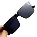 Unisex Plastic Summer Sunglasses for Men and Women - Classic Black Retro Style with UV Protection.