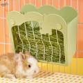 Rabbit Hay Feeder Bunny Hay Holder Storage Less Wasted Guinea Pig Hay Feeder White. 