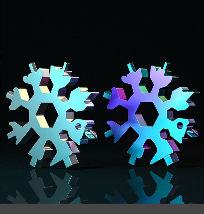 6Pcs%2018%20in%201%20Snowflake%20Multi%20Tool%20Portable%20Stainless%20Steel%20Wrench%20Bottle%20Opener%20Pocket%20Snowflake%20Keychain%20Tool%20-%20Image%206
