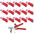 401Pcs Tile Leveling System 2mm 300Pcs Clips+100Pcs Wedges +1Piece Plier Plastic Tiling Tools Tile Spacer. 