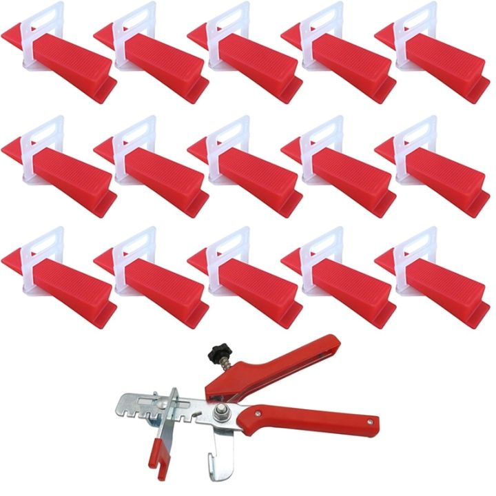 401Pcs%20Tile%20Leveling%20System%202mm%20300Pcs%20Clips+100Pcs%20Wedges%20+1Piece%20Plier%20Plastic%20Tiling%20Tools%20Tile%20Spacer%20-%20Image%202