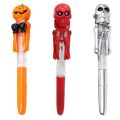 Cute Decompressed Pumpkin Boxing Pen Play Game With Light Halloween Ballpoint Pen Random Funny Children Toys.