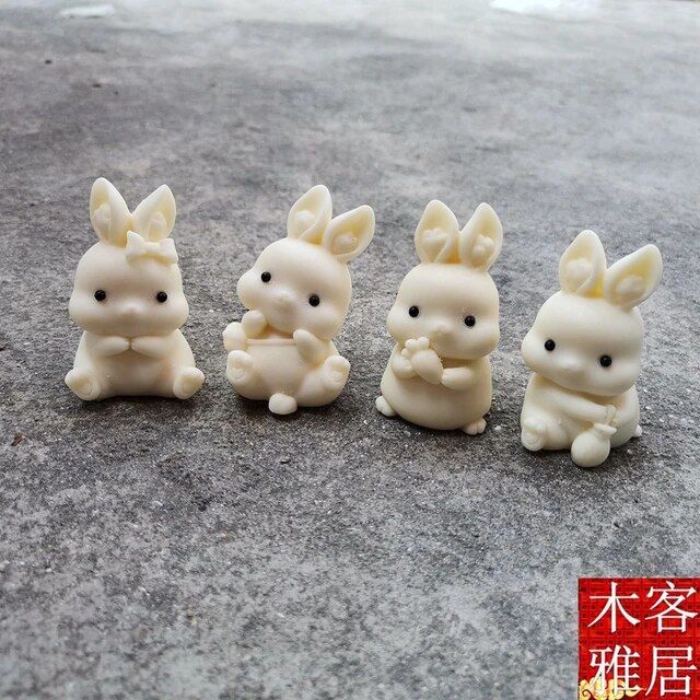 Mini Rabbit Candle Birthday Gift Hand Made - 4 PCS | Daraz.com.bd