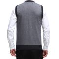 EICHOS High Quality Classic Sweater Vest Men V-neck Pullover Men Business Formal Fashion Plaid Sleeveless Men Knitted Sweater. 