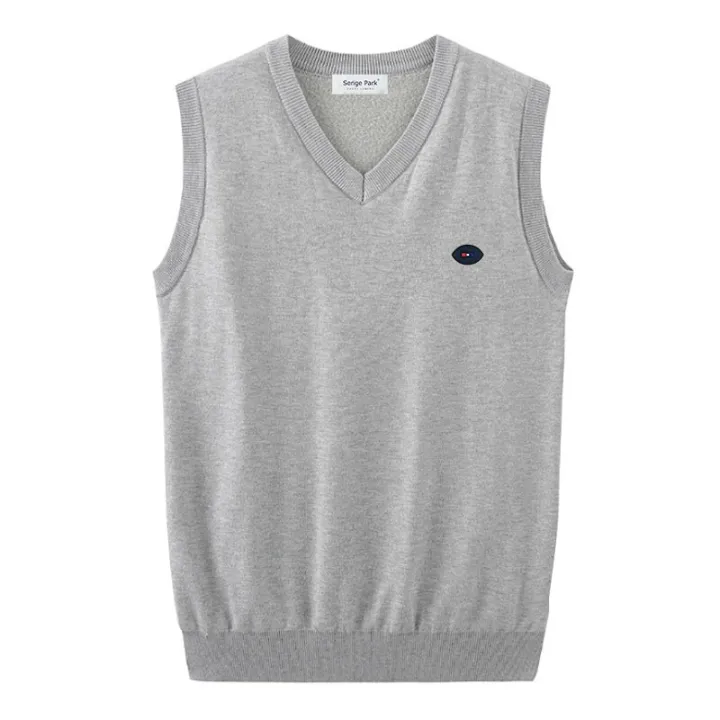 Plush%20Thickened%20Sweater%20Men's%20Vest%20Winter%20Luxury%20Bowknot%20New%20Product%20High%20Quality%20Pullover%20Men's%20Vest%20Sweater%20Designer%20Warm%20Top%20-%20Image%204