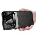 【3C VictoryEagle】Case for Samsung S21 5g leather tempered shockproof back cover. 
