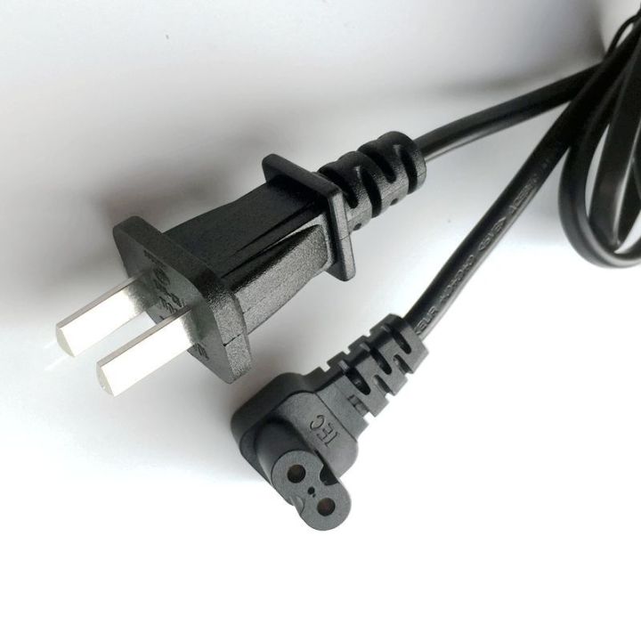 hoe 8 tail power cord 90 degree right angle L-shaped left and right up and down elbow national standard two-plug eight-figure tail charging cable
