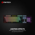 FANTECH MK886 ATOM RGB MECHANICAL KEYBOARD Double-Injection Key, 104 Keys, Red And Blue Switch, 25 Keys Anti-Ghosting For PC, Laptop. 