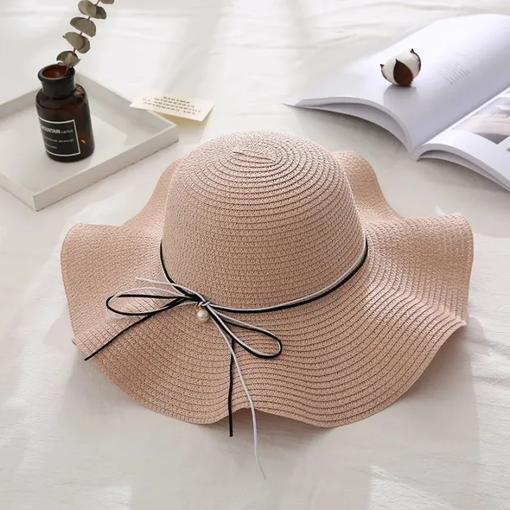 Bucket%20Hat%20Panama%20Fashion%20Straw%20Hat%20Women's%20Summer%20Hats%20Shade%20Sun%20Protection%20Outdoor%20Beach%20Vacation%20Hat%20Beach%20Cap%20Casual%20-%20Image%202