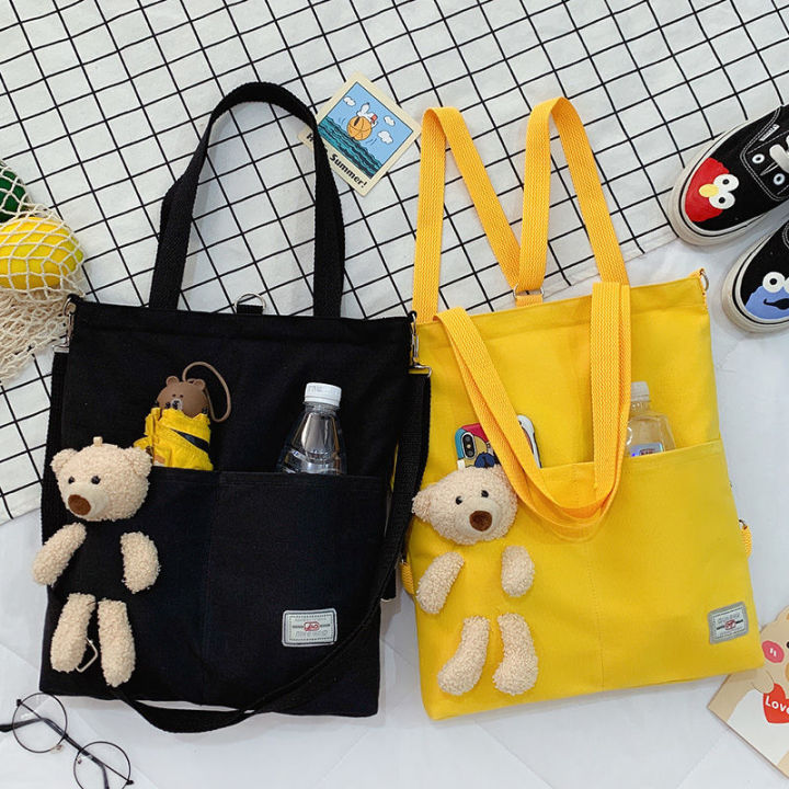 (New)Bag for pambabae 2022 Harajuku enough meenger canva bag for babaeng etudyante Korean verion one-houlder portable all-match impleng bag for tela t0222