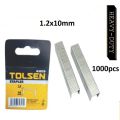 TOLSEN 1000Pcs Staples Wire Refill (1.2 x 10mm ) For Wood, Plywood Model: 43029.