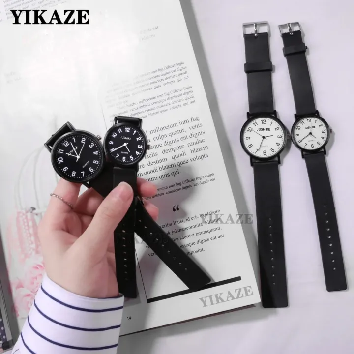 YIKAZE%20Women's%20Wristwatch%20Simple%20Black%20White%20Women%20Quartz%20Watch%20Silicone%20Strap%20Wristwatch%20Big%20Dial%20Woman%20Minimalist%20Design%20Watch%20-%20Image%206