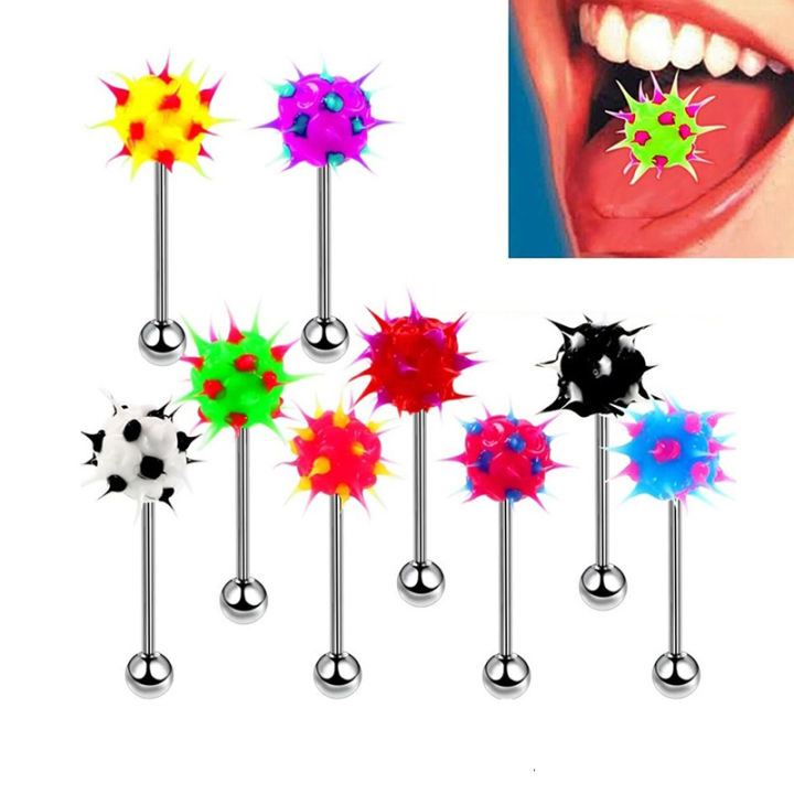 5/10PCS%20Silicone%20Tongue%20Ring%20Piercing%20Barbell%20Tragus%20Rings%20Stainless%20Stee%20Helix%20Ear%20Cartilage%20Earring%20Body%20Jewelry%20for%20Women%2014g%20-%20Image%202