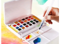 Giorgione 24 pcs Solid Watercolor Paint Set With Brush and Waterbrush Pen. 