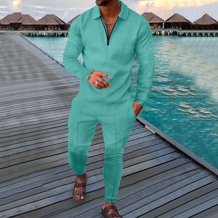 Men's%20Polo%20Suit%20Fashion%20Men%20Casual%20Set%20Autumn%20Solid%20Color%20V-neck%20Zipper%20Long%20Sleeve%20POLO%20Shirt+Pockets%20Pants%20Two%20Pieces%20Set%20Men%20-%20Image%202