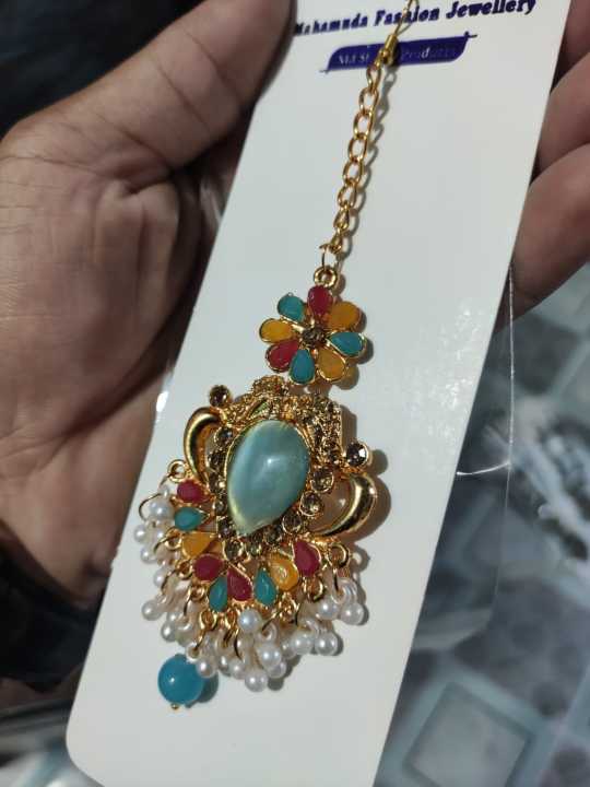 Indian%20Tikli%20Metal%20Jewelry%20for%20Women%20Vintage%20Style%20Fashion%20Accessory%20-%20Image%202