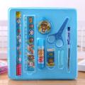 10pcs Kids Stationery Set  For Girls and Boys-Sky Blue. 