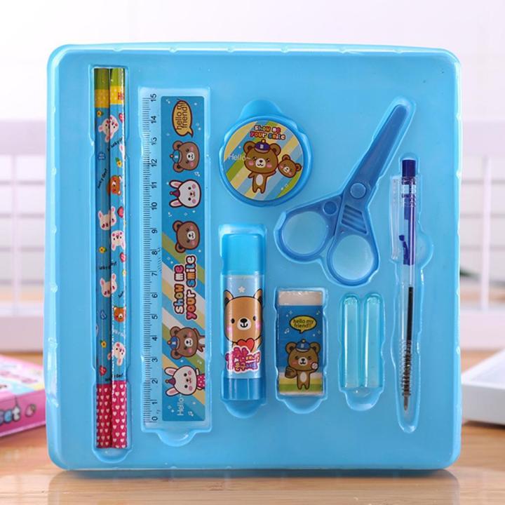 10pcs%20Kids%20Stationery%20Set%20%20For%20Girls%20and%20Boys-Sky%20Blue%20-%20Image%203