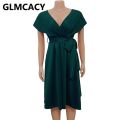 Women Solid Elegant Evening Party Dress Formal Classy Party Gowns Dress.