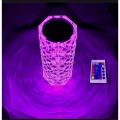 Rose Crystal table Lamp 16 Color Changing RGB Touch Lamp USB Romantic LED Rose Diamond desk Lamps for Bedroom Living. 