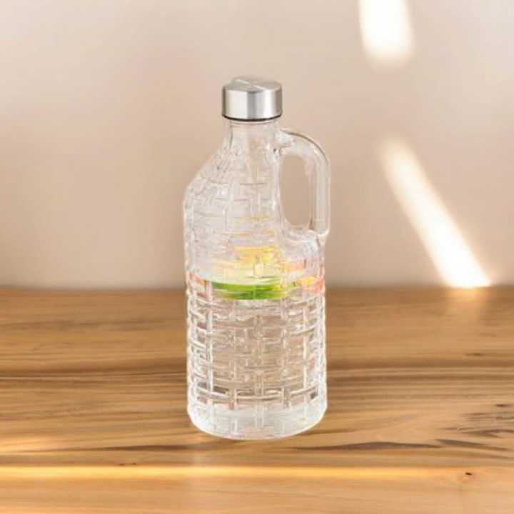 Transparent%20Set%20of%201%20pcs%20Clear%20Glass%20Milk%20Bottles%20with%20Airtight%20Cap,%20Handle,%201%20Liter%20-%20Image%202