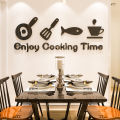 Kitchen Wall Sticker Restaurant Kitchen Cooktop Background Home Decoration Wallpaper Creative Pattern Stickers. 