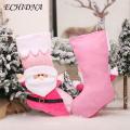 ECHIDNA Holiday Gift Bag with Hanging Rope Cloth Xmas Favor Bag Snack Candy Fruit Storage Bag.