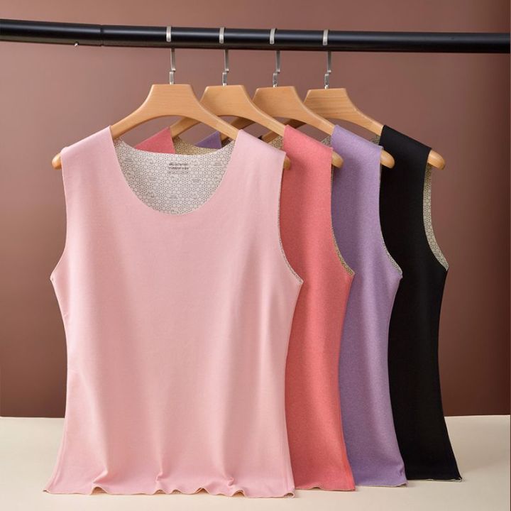 In winter, cashmere heat, thickened women's vest, cashmere warmth, inner base vest, soft skin-friendly camisole