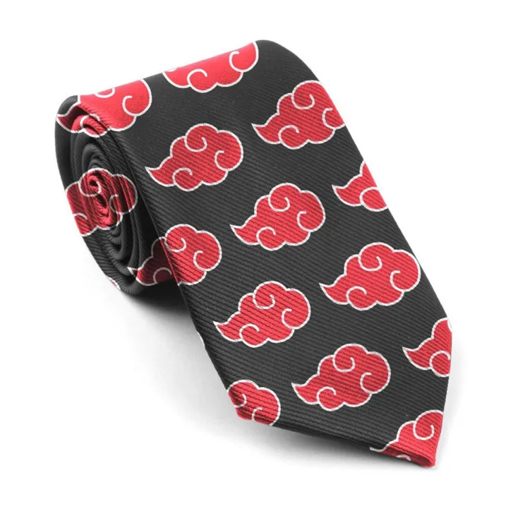 NEW Anime Mens Ties Novelty Neckties, Itachi Akatsuki Tie Skinny 3D Print Neckwear for Missions Party Gifts